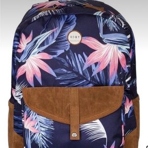 Roxy Women's Caribbean Backpack - Navy and Tan